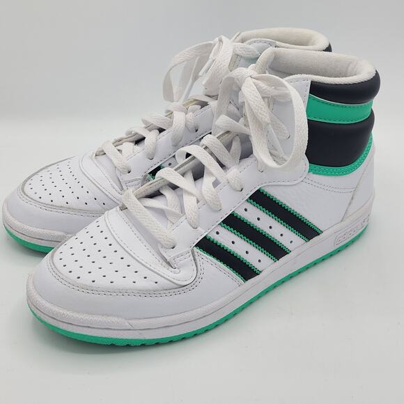 adidas Other - adidas Originals Top Ten RB white green kids size 6.5
